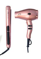 H2D Linear GIFT SET Rose Gold Straighener/ Dryer Max Duo