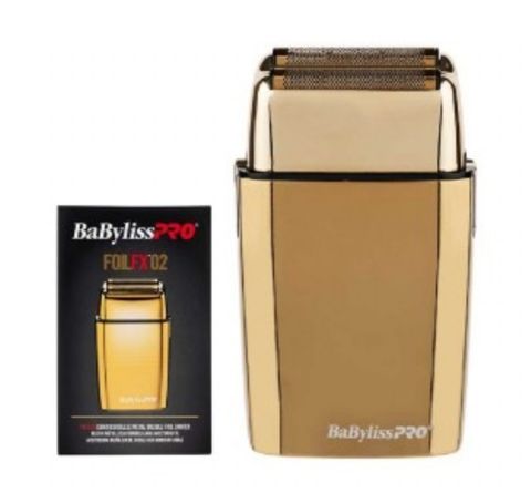 (900758) Babyliss PRO GOLD FX02 Metal Double Foil Shaver -Australian Stock