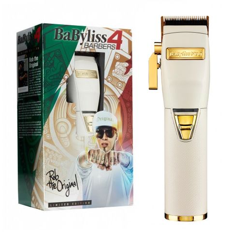 (Babyliss PRO WHITE  FX Lithium Hair Clipper - Australian Stock (074108386540)