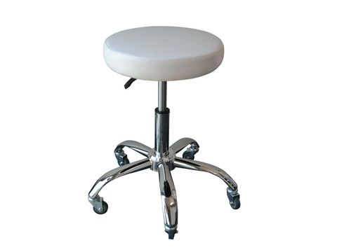 Koza CUTTING Stool WHITE Adjustable Gas Lift - Oz Stock