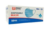Face Masks Disposable 3-Ply Breathable and Comfortable - Box of 50