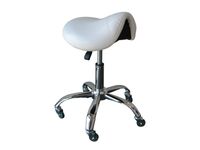 Koza SADDLE Stool WHITE Adjustable Gas Lift - Oz Stock