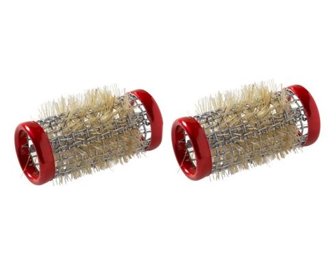 Sibel Metal Brush Rollers 18mm Red 12in