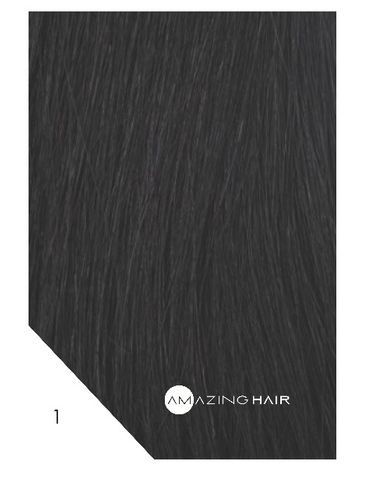 Amazing Hair 20 inch TAPE Extensions Black #1 SLIM 20pc