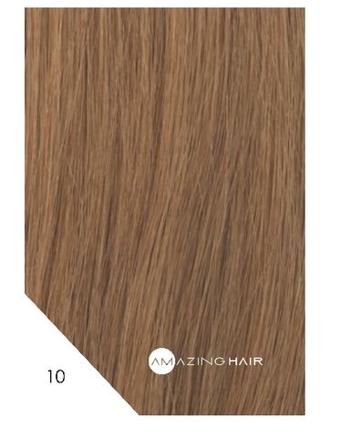 Amazing Hair 20 inch TAPE Extensions Light Caramel #10 SLIM 20pc