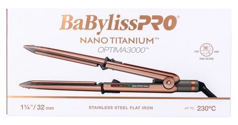 Babyliss Pro Nano Titanium Optima 3000 Hair Straightener Rose Gold