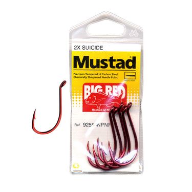 Mustad Big Red Hooks 5/0 Qty 6