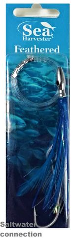 Sea Harvester Skippy Lure Feather Blue/White