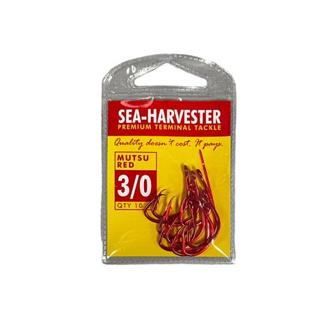 Sea Harvester Mutsu Red 3/0 10 Pack