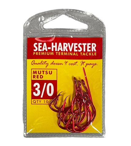 Sea Harvester Mutsu Red 3/0 10 Pack