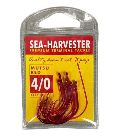 Sea Harvester Mutsu Red 4/0 8 Pack