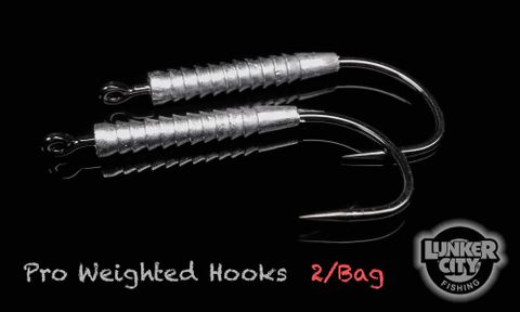Lunker Weighted Hook 9/0 2 Pack