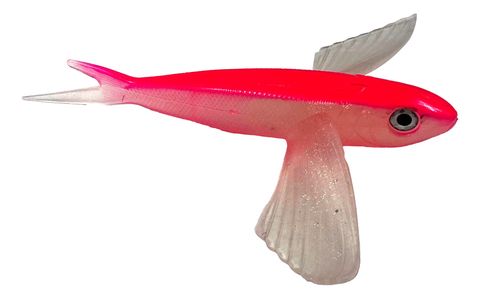 Sea Harvester Trolling Bird Flying Fish PVC Pink/White