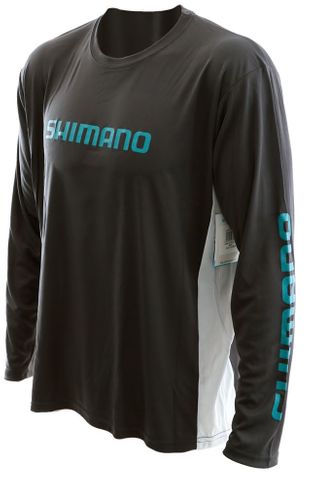 Shimano Long Sleeve Tech Tee Med - Carbon