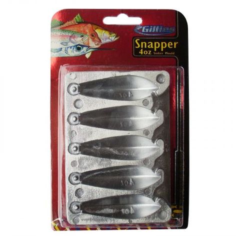 Gillies Sinker Mould 27 Snapper 4Oz