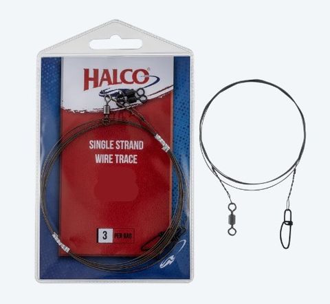 Halco Single Strand Wire Trace 105lb 1 meter