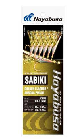 Hayabusa Ex128 Size 10 Golden Flasher Sabiki