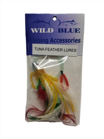 Wild Blue Feather Lure Mexican/Flag