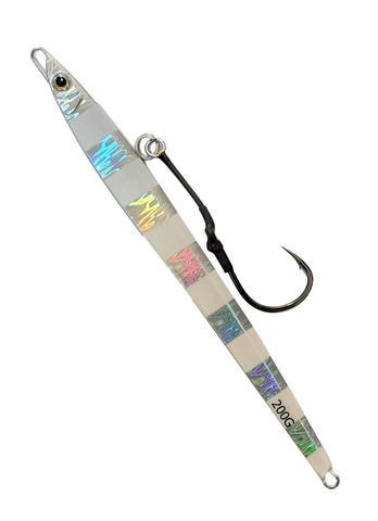 Zest Hardy Long 400g Jig Silver Zebra