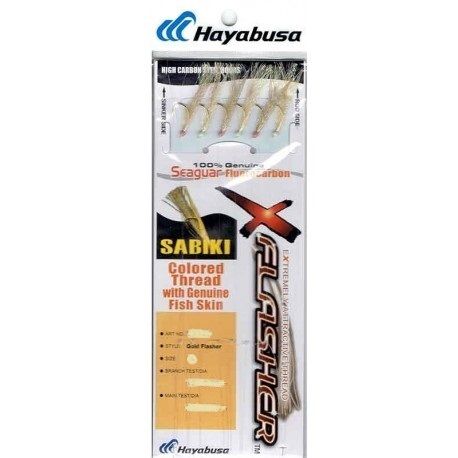 Hayabusa S-550E-10 Glo Fishskin Sabiki Hot Hooks, Size 10