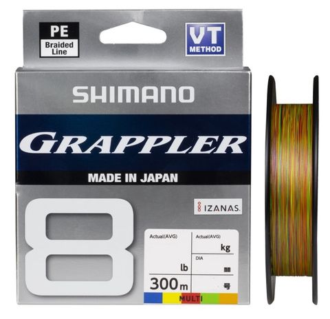 Shimano Grappler Braid 300m Multi PE0.8 16.8LB