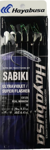 Hayabusa Ex125 Size 10 UV Baitfish Sabiki