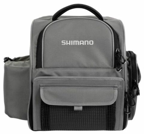 Shimano Grey Backpack and Tackle Box