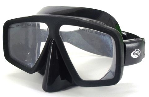 Sea Harvester Freediver Mask Black Silicon