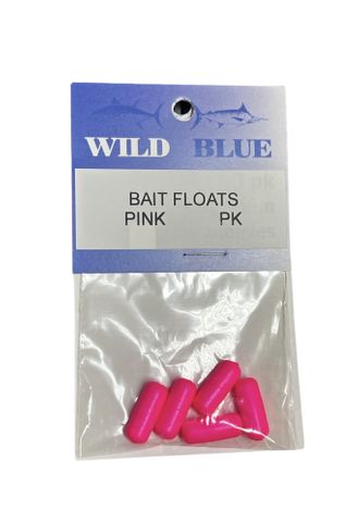 Wild Blue Bait Rig Floats Pink 3/8 x 3/4 5 Pk