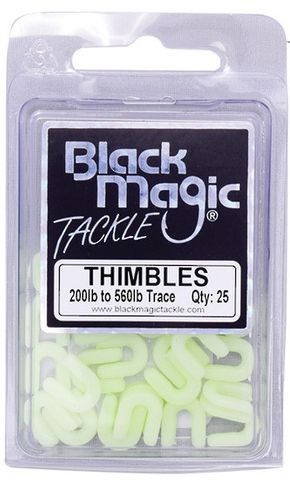 Black Magic Plastic Thimbles 25 Pack