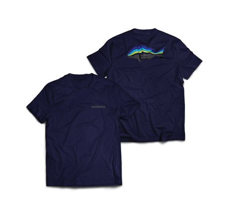 Shimano Tri Colour Snapper T-Shirt Navy (L)