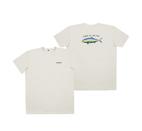 Shimano Tri Colour Kingfish T-Shirt Light Tan (Med)
