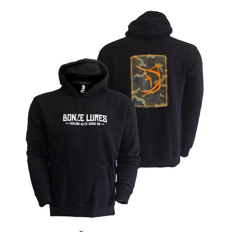 Bonze Camo Patch Hoodie -L