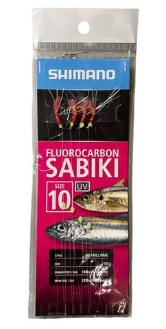 Shimano Fluorocarbon UV Krill Pink Sabiki Size 10