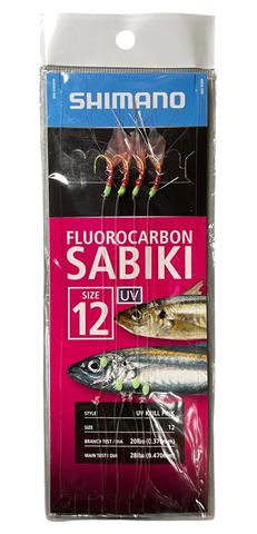 Shimano Fluorocarbon UV Krill Pink Sabiki Size 12