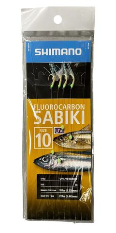 Shimano Fluorocarbon UV Live Shrimp Sabiki Size 10