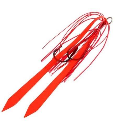 Ocean Angler Slider Skirt Twin Hook Pack Candy Apple