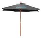 Shimano Wooden Sun Umbrella Black