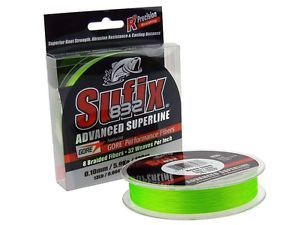 Sufix 832 Braid Fishing Line, Neon Lime, 50 lb