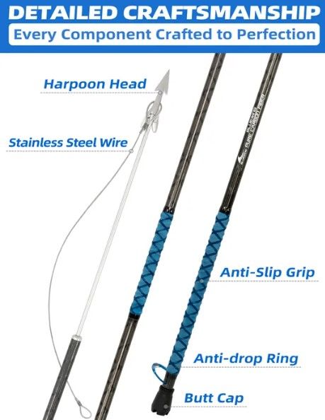 Bluewing Carbon Fibre Harpoon 8ft 2pc