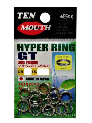Ten Mouth Hyper Gt Split Rings Tm6 133Lb #6