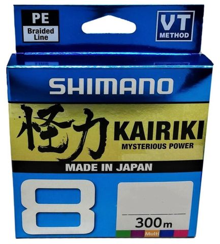 Shimano Kairiki 8 300m Fishing Line Braided, Multicolored