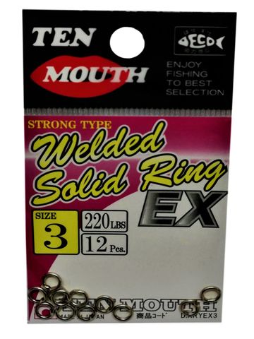 Ten Mouth Welded Solid Rings