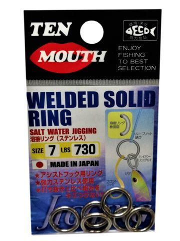 Ten Mouth Welded Solid Rings Tm4 730Lb #7