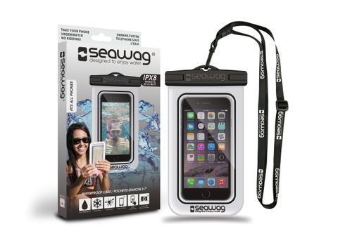 Seawag Waterproof Phone Case - White/Black