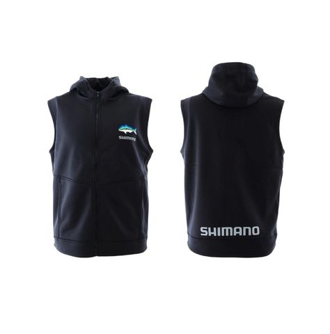 Shimano Black Tri-colour Hooded Performance Vest - 3XL
