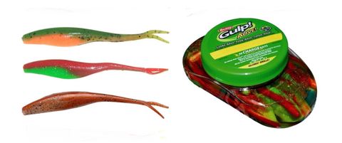 Berkley Gulp Alive Jerk Shad 5in Nuclear Chicken