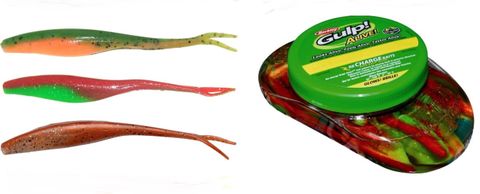 Berkley Gulp Alive Jerk Shad 7 Inch Nuclear Chicken