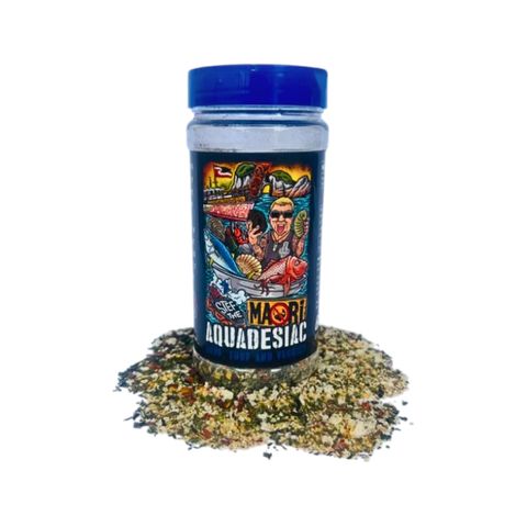 Stef the Maori 'Aquadesiac' Surf, Turf and Veggie Seasoning