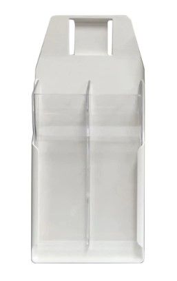 Knife Scabbard - White Plastic Short Double 200mm